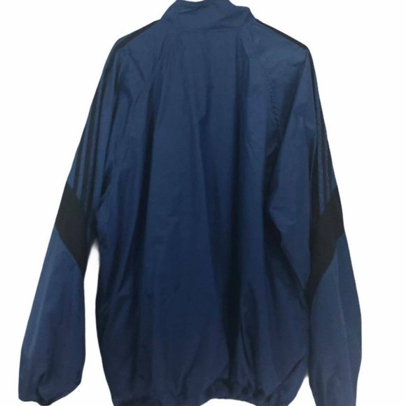 Adidas Woman's  Sz XL Nylon Track Jacket Blue - Picture 2 of 9